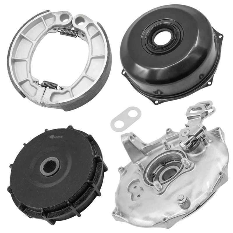 43010-HR3-A20 Rear Brake Panel & Drum For Honda Rancher 420 TRX420 2014-2026