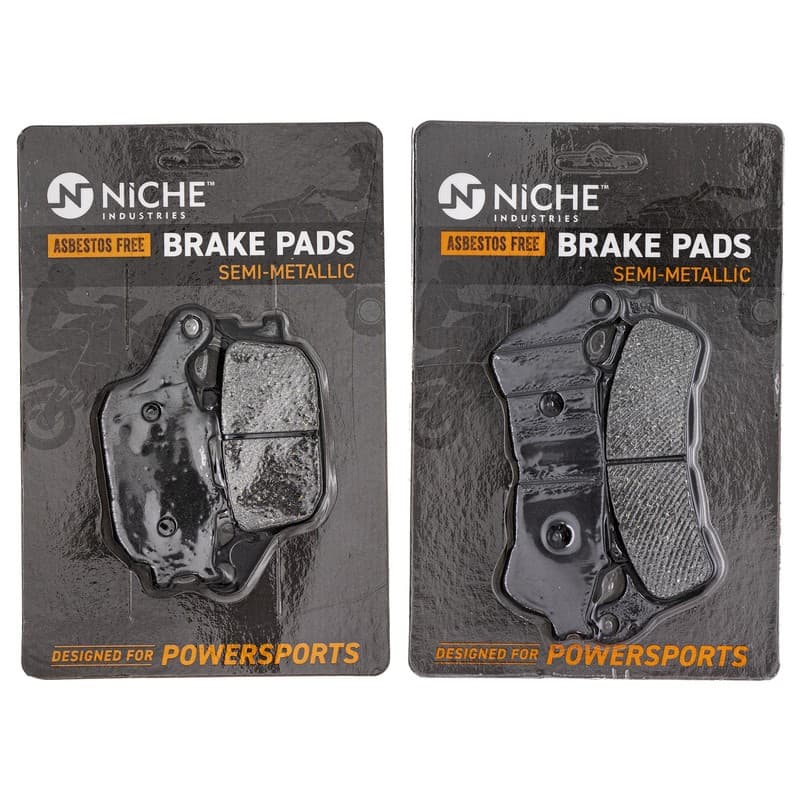 NICHE Brake Pad Set for Honda NC700XD CB1100A Front Rear Semi-Metallic