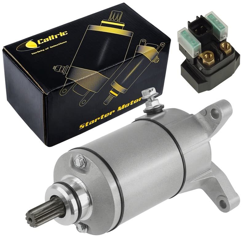 Starter & Relay Solenoid for Suzuki Ozark 250 LTF250 LT-F250 2003-2014 Atv