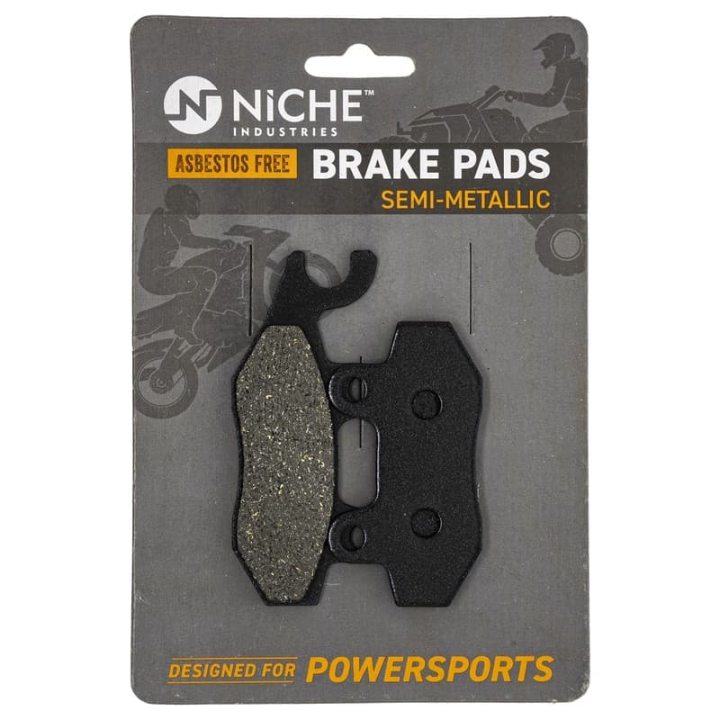 NICHE Brake Pad Set for Yamaha 5TG-W0045-10 Can-Am 715500336 Front Semi-Metallic