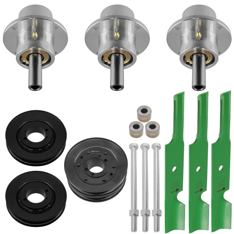 Deck Spindles And Pulleys W/Blades Kit For Scag SCZ48V-22FX SCZ48V-23CV-EFI 48"