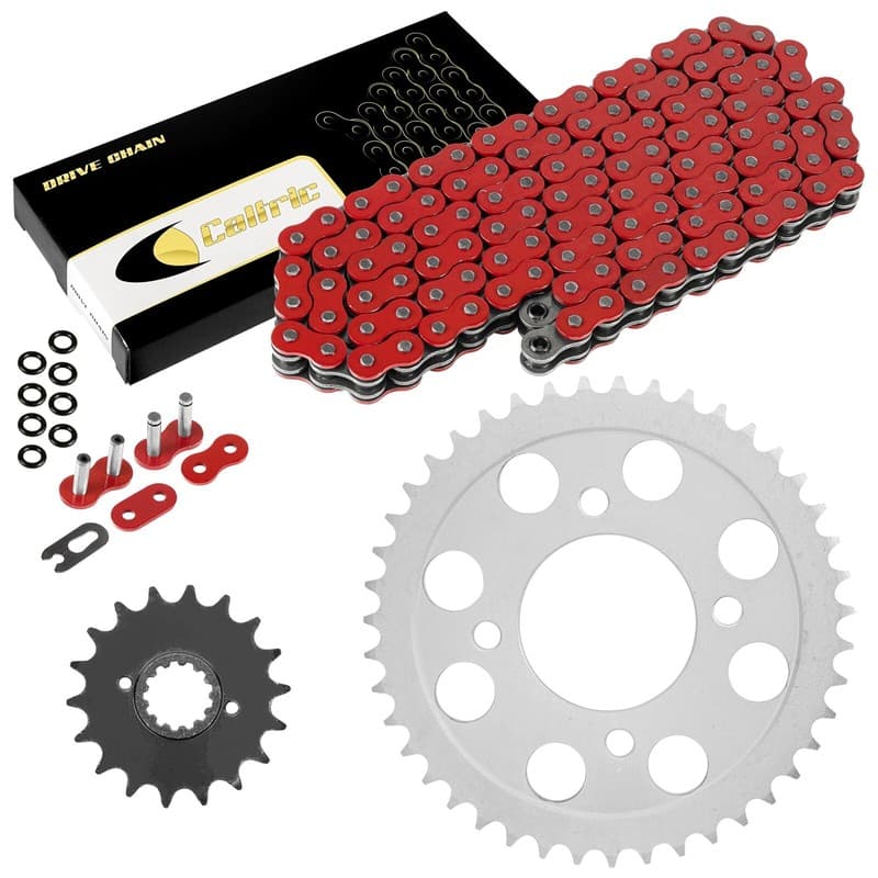 Red O-Ring Drive Chain & Sprockets Kit for Honda CB750C Custom 1980 1981 1982