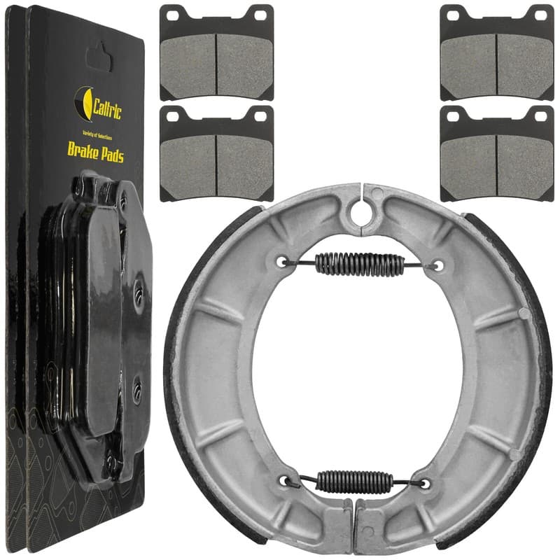 Front Brake Pads & Rear Brake Shoes for Yamaha XV700 Virago 700 1984-1987