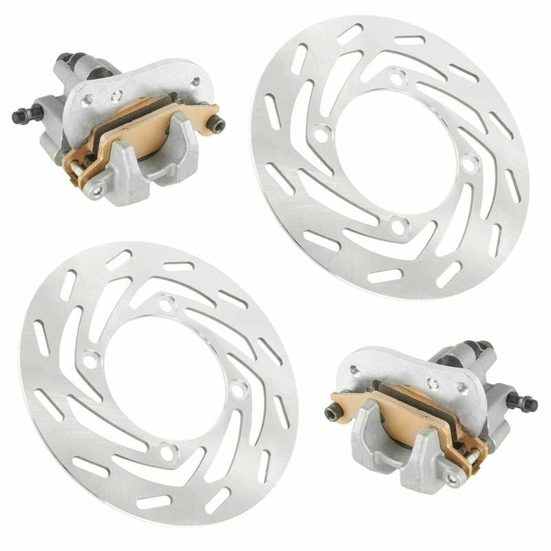 for Yamaha Grizzly 550 YFM550 2009-2014 Front Left Right Brake Caliper and Disc